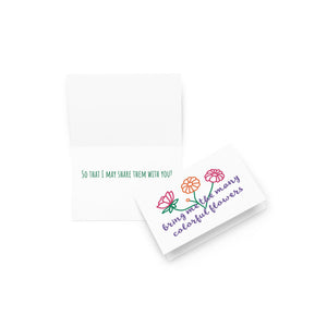 Colorful Flowers - Greeting card