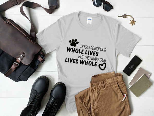 "CQ Original" Dogs make our lives whole! Unisex short sleeve t-shirt