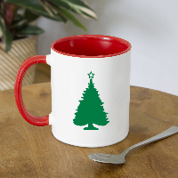 "CQ Original" Truck & Tree Christmas mug - Contrast Coffee Mug