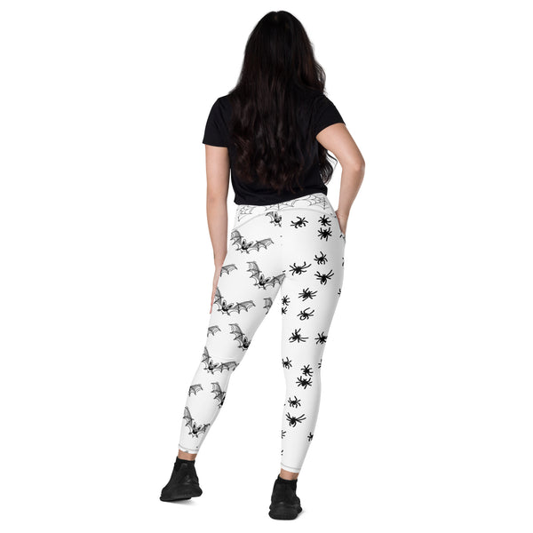 "CQ Original" Spooky Yoga Anyone -Crossover leggings with pockets