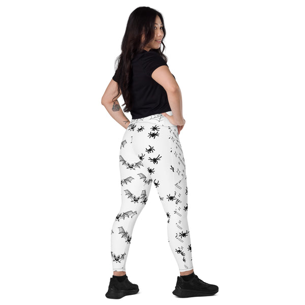 "CQ Original" Spooky Yoga Anyone -Crossover leggings with pockets