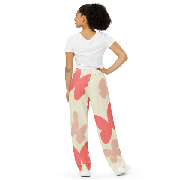 "CQ Original" Falling for Butterflies - All-over print unisex wide-leg pants