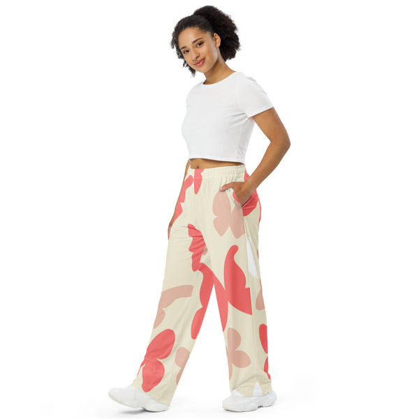 "CQ Original" Falling for Butterflies - All-over print unisex wide-leg pants