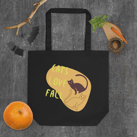 OPV Original - Falling Cats Love Fall - Eco Tote Bag