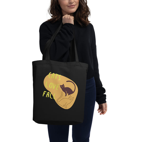 OPV Original - Falling Cats Love Fall - Eco Tote Bag