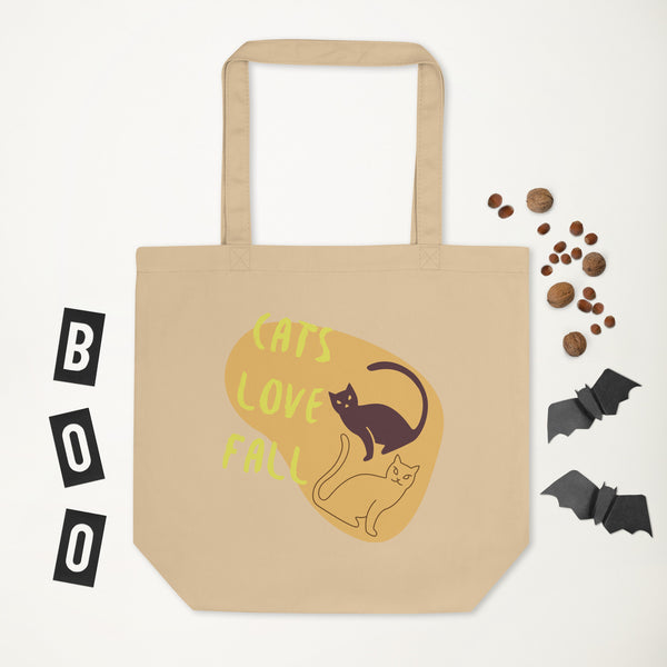 OPV Original - Falling Cats Love Fall - Eco Tote Bag