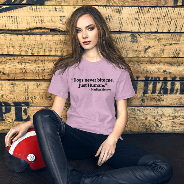 "CQ Original" Dogs never bit me ... Short-Sleeve Unisex T-Shirt