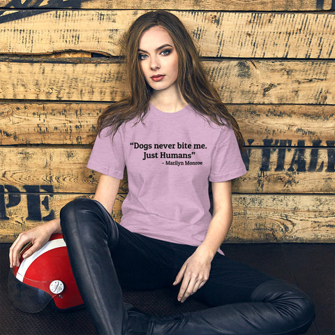 "CQ Original" Dogs never bit me ... Short-Sleeve Unisex T-Shirt