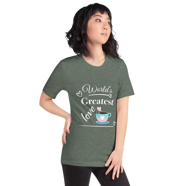 "CQ Original" Worlds greatest love - coffee. Short-Sleeve Unisex T-Shirt