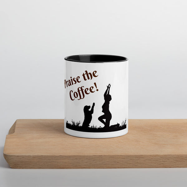 "CQ Original" Praise the Coffee!  - Mug with Color Inside