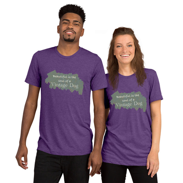 "CQ Original" Beautiful Soul - Vintage Dog - Short sleeve t-shirt Unisex