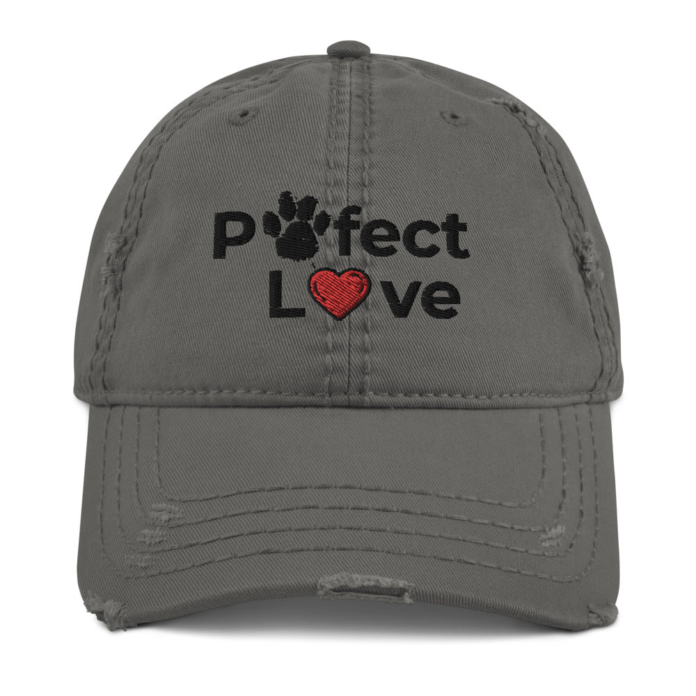 "CQ Original" Pawfect Love - Distressed Dad Hat