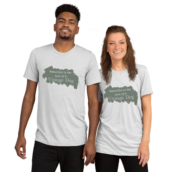 "CQ Original" Beautiful Soul - Vintage Dog - Short sleeve t-shirt Unisex