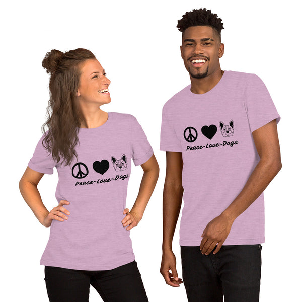 "CQ Original"  Peace Love Dogs Short-Sleeve Unisex T-Shirt