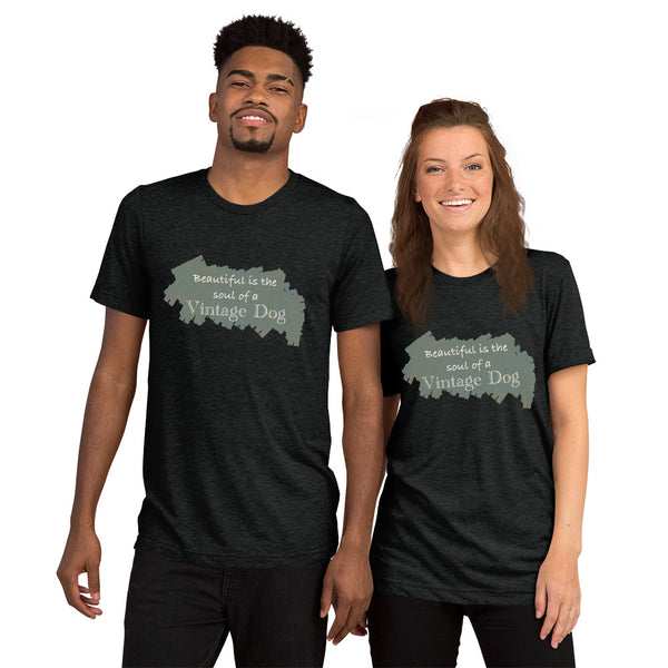 "CQ Original" Beautiful Soul - Vintage Dog - Short sleeve t-shirt Unisex