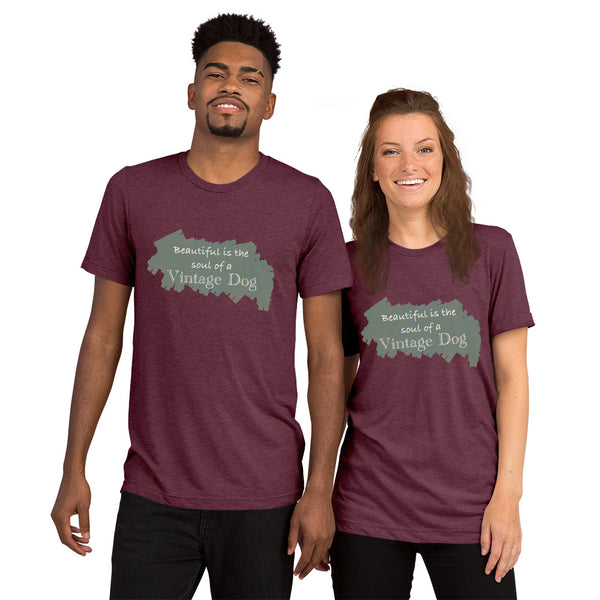 "CQ Original" Beautiful Soul - Vintage Dog - Short sleeve t-shirt Unisex