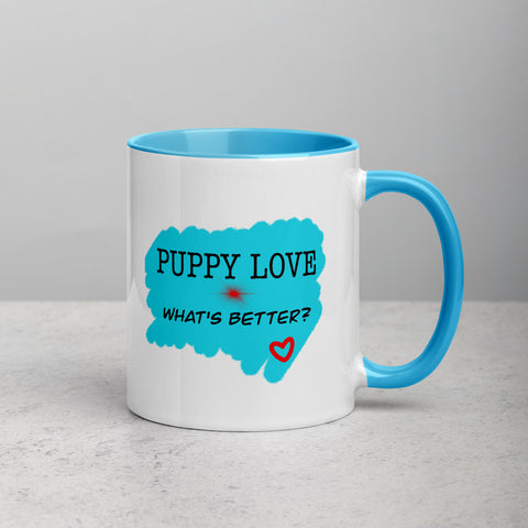 "CQ Original" Puppy Love - Mug with Blue Color Inside