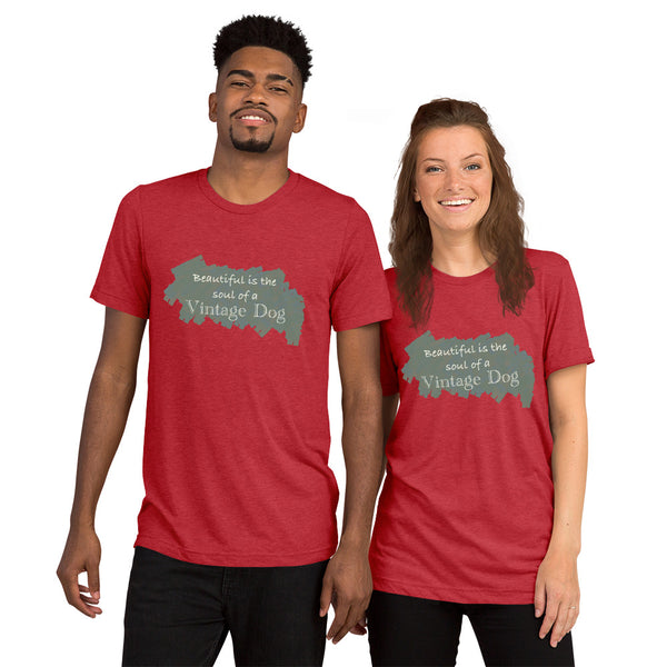 "CQ Original" Beautiful Soul - Vintage Dog - Short sleeve t-shirt Unisex