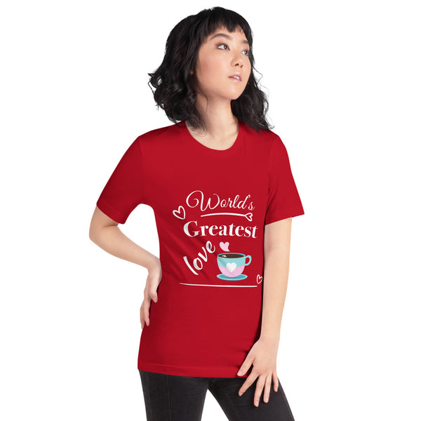 "CQ Original" Worlds greatest love - coffee. Short-Sleeve Unisex T-Shirt