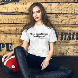 "CQ Original" Dogs never bit me ... Short-Sleeve Unisex T-Shirt