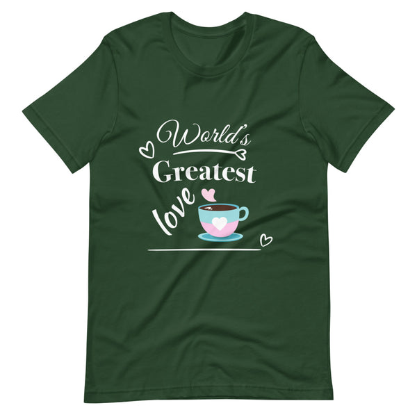 "CQ Original" Worlds greatest love - coffee. Short-Sleeve Unisex T-Shirt