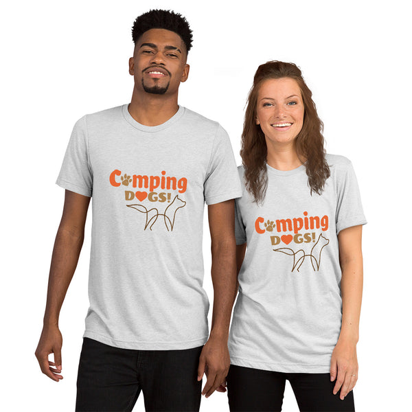 "CQ Original" Camping Dogs!  -  Short sleeve t-shirt Unisex