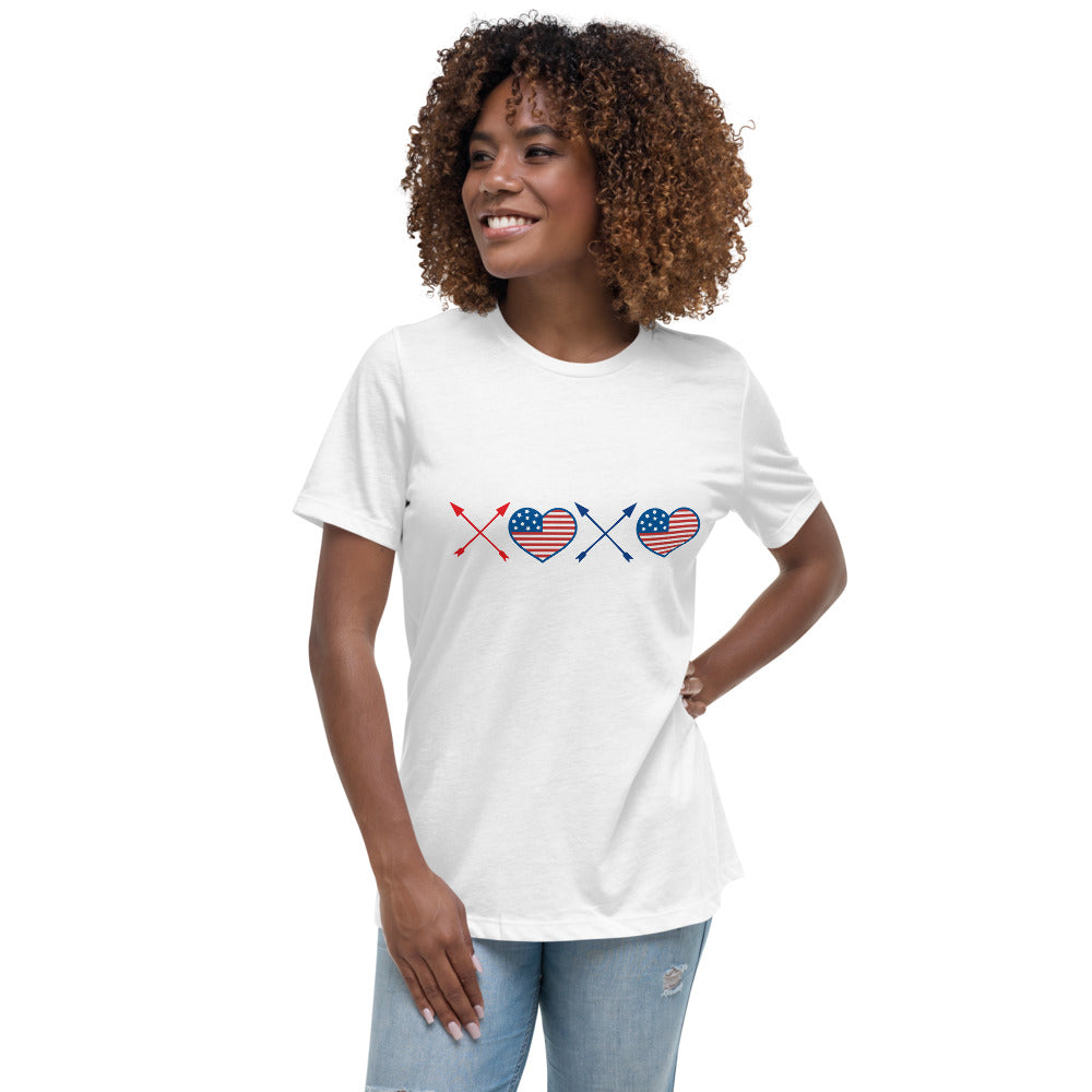 "CQ Original"  Holiday spirit - Memorial Day / July 4th - Women's Relaxed T-Shirt