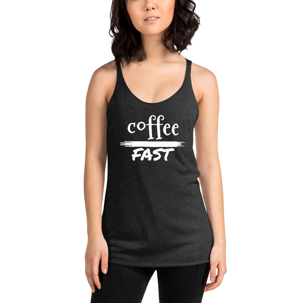 "CQ Original" Coffee / Fast Women's Racerback Tank