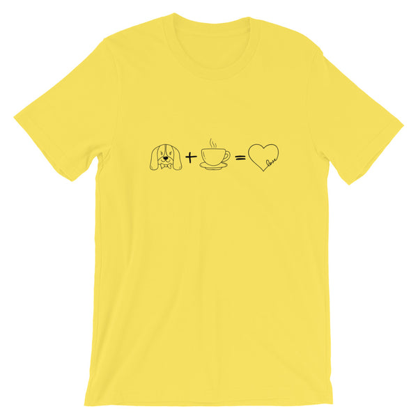 "CQ Original" Cold Noses & Hot Coffee Love  Short-Sleeve Unisex T-Shirt