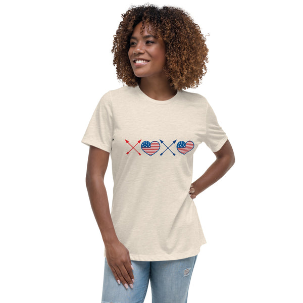 "CQ Original"  Holiday spirit - Memorial Day / July 4th - Women's Relaxed T-Shirt