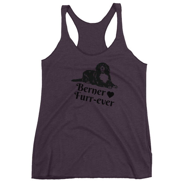 "CQ Original" Berner Furr-ever  Women's Racerback Tank