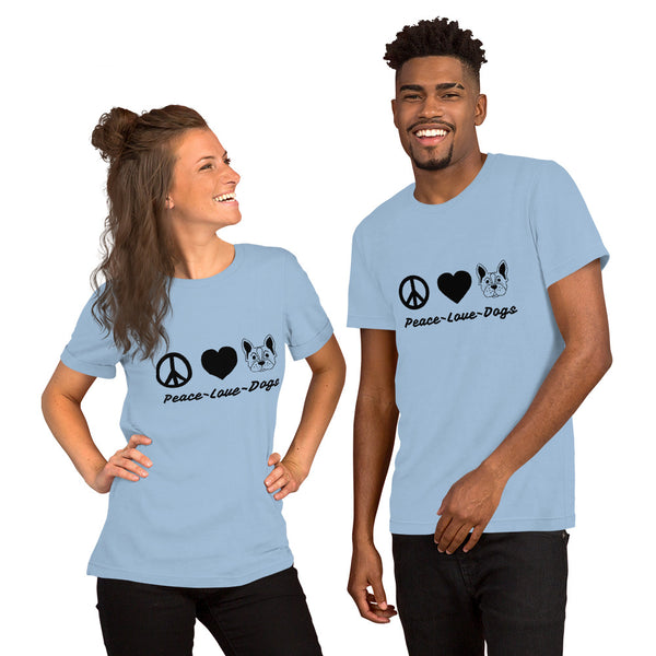 "CQ Original"  Peace Love Dogs Short-Sleeve Unisex T-Shirt