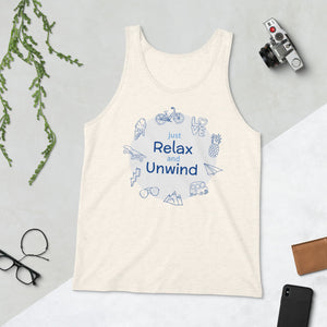 "CQ Original" just Relax and Unwind - unisex tank