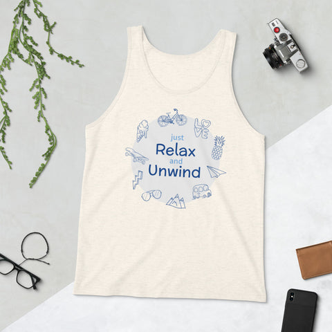 "CQ Original" just Relax and Unwind - unisex tank