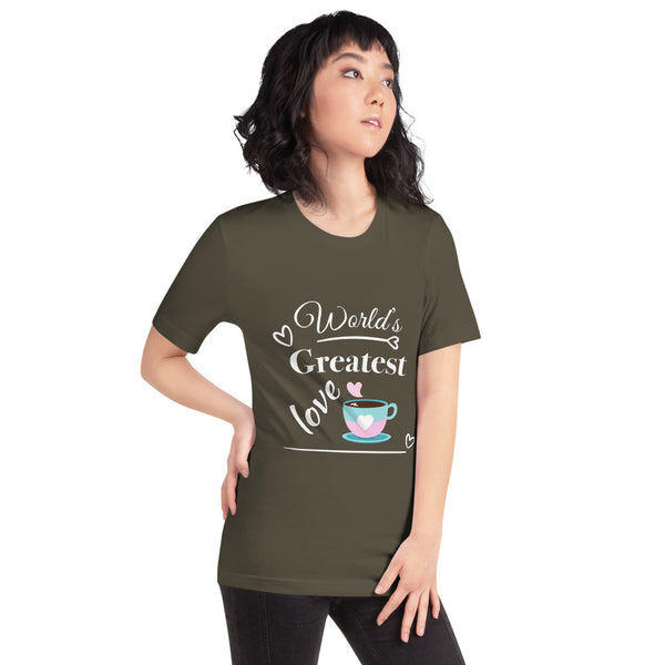 "CQ Original" Worlds greatest love - coffee. Short-Sleeve Unisex T-Shirt