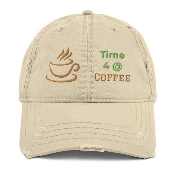 "CQ Original" Time 4 @ Coffee - Distressed Dad Hat