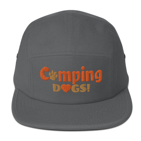 "CQ Original" Camping Dogs! - 5 Panel Camper cap- Double Stitched