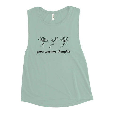 "CQ Original"  grow positive thoughts - Ladies’ Tank