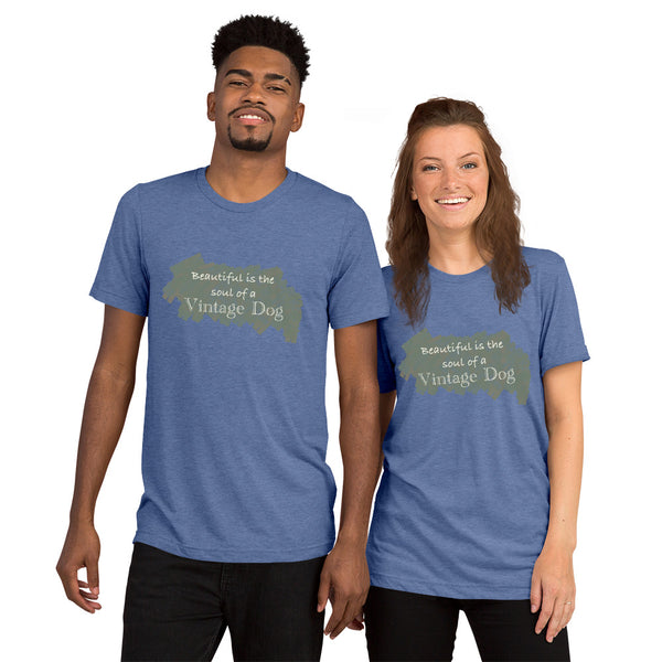 "CQ Original" Beautiful Soul - Vintage Dog - Short sleeve t-shirt Unisex