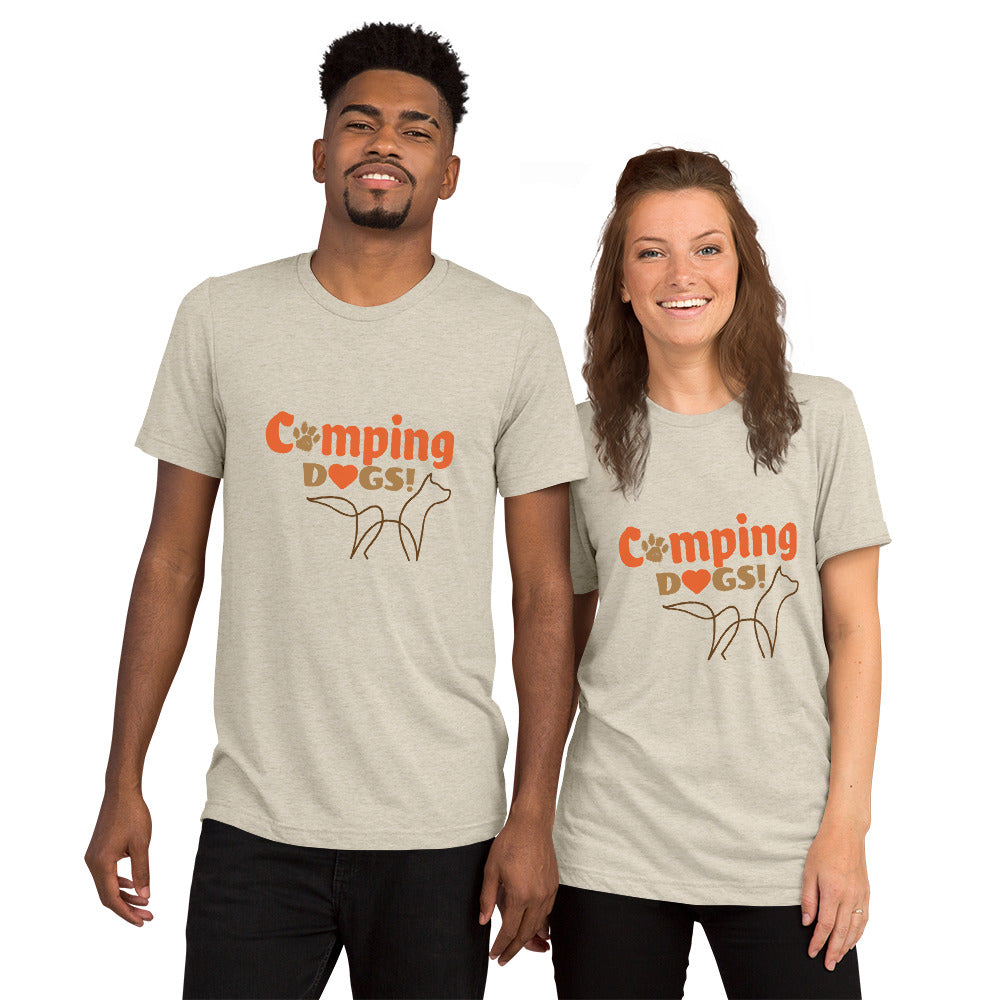 "CQ Original" Camping Dogs!  -  Short sleeve t-shirt Unisex