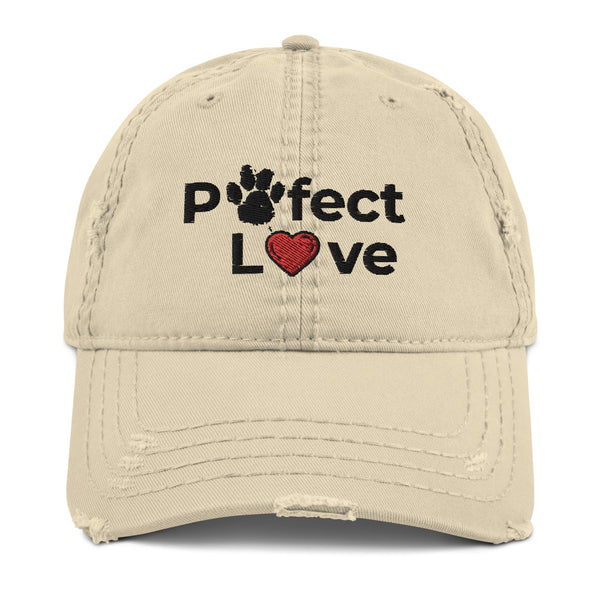 "CQ Original" Pawfect Love - Distressed Dad Hat