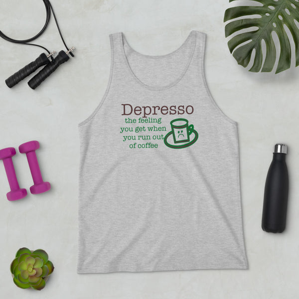 "CQ Original" Depresso Out of Coffee- Unisex Tank Top