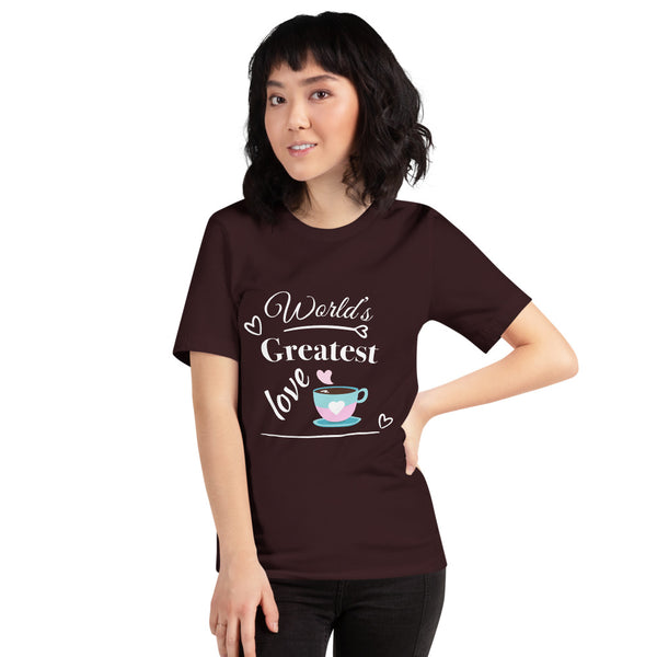 "CQ Original" Worlds greatest love - coffee. Short-Sleeve Unisex T-Shirt