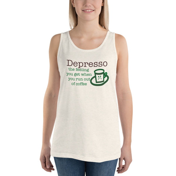 "CQ Original" Depresso Out of Coffee- Unisex Tank Top