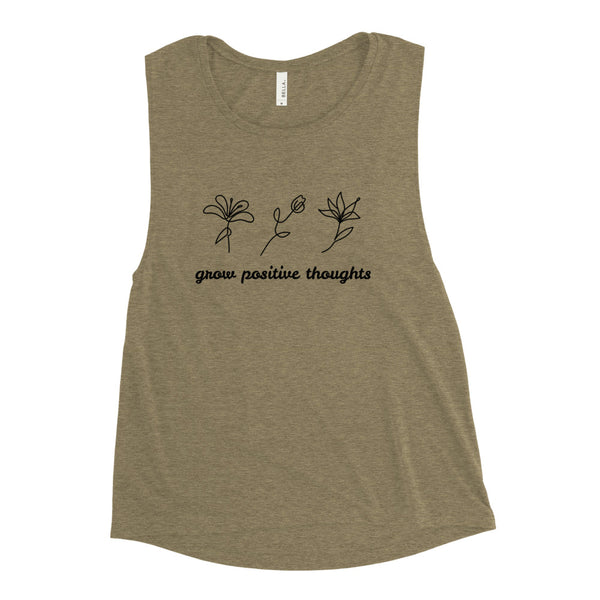 "CQ Original"  grow positive thoughts - Ladies’ Tank