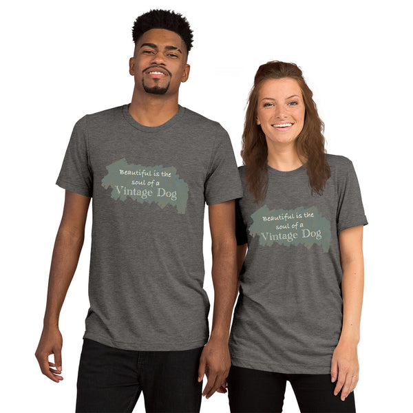 "CQ Original" Beautiful Soul - Vintage Dog - Short sleeve t-shirt Unisex
