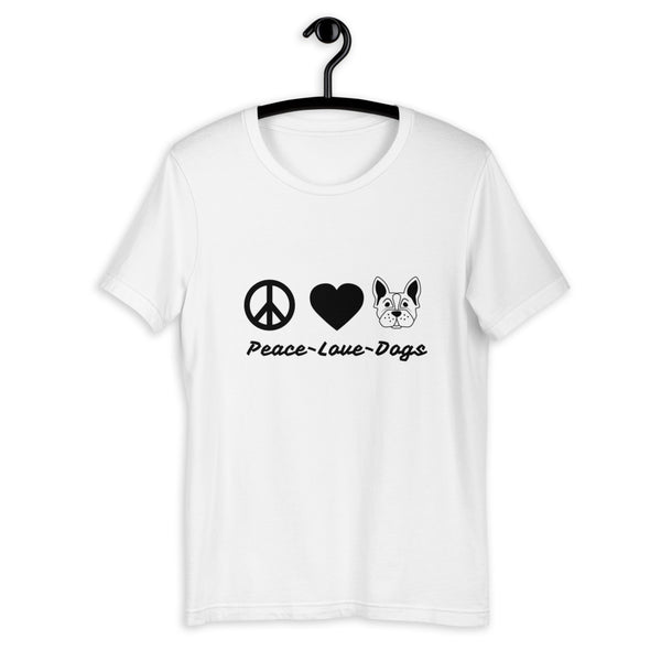 "CQ Original"  Peace Love Dogs Short-Sleeve Unisex T-Shirt