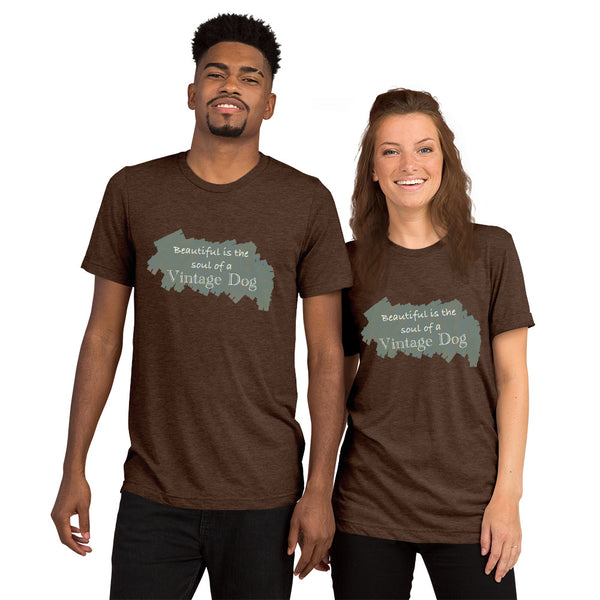 "CQ Original" Beautiful Soul - Vintage Dog - Short sleeve t-shirt Unisex