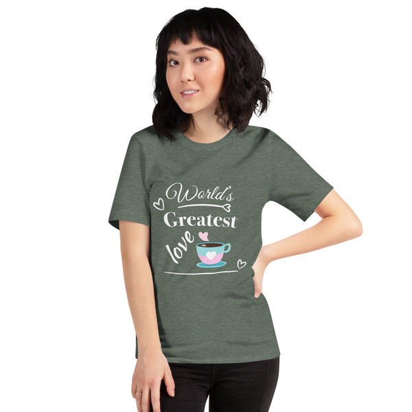 "CQ Original" Worlds greatest love - coffee. Short-Sleeve Unisex T-Shirt