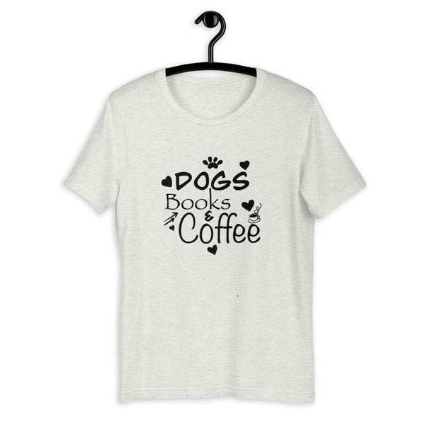 "CQ Original" Dogs, Books & Coffee - Short-Sleeve Unisex T-Shirt